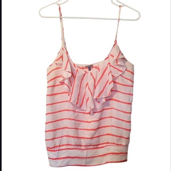 Y2K Charlotte Russe Cream Ruffled Camisole Size Large - Picture 1 of 7